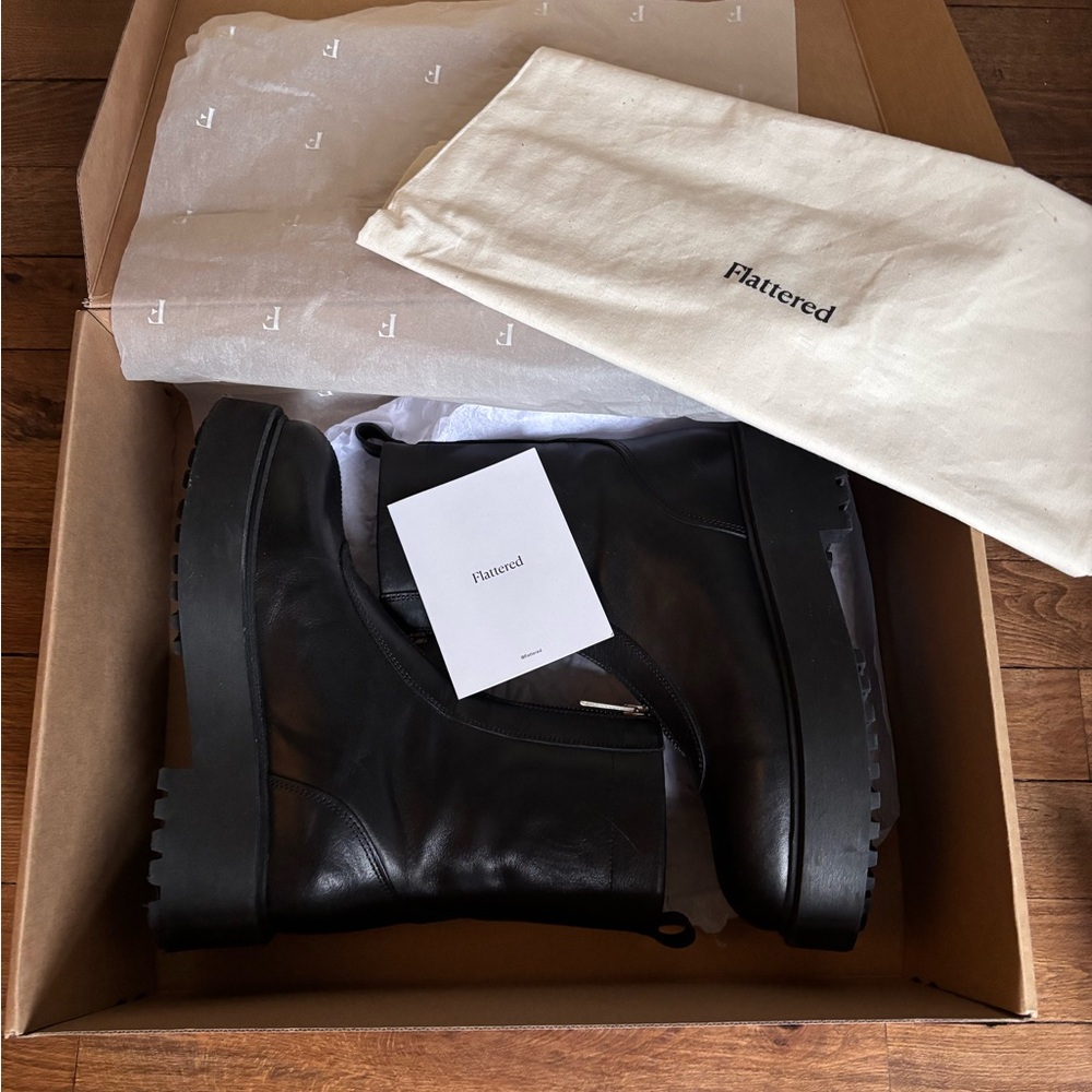 Black Zippered Ankle Boots
